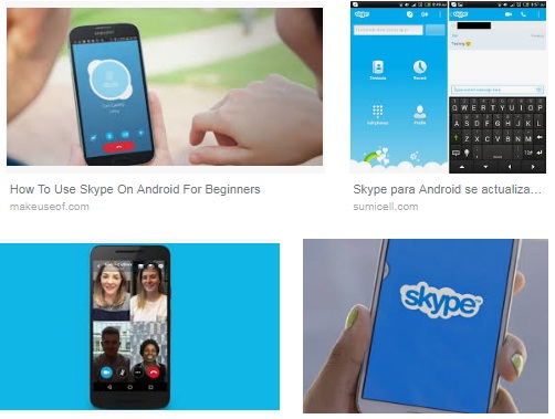 características de Skype para Android