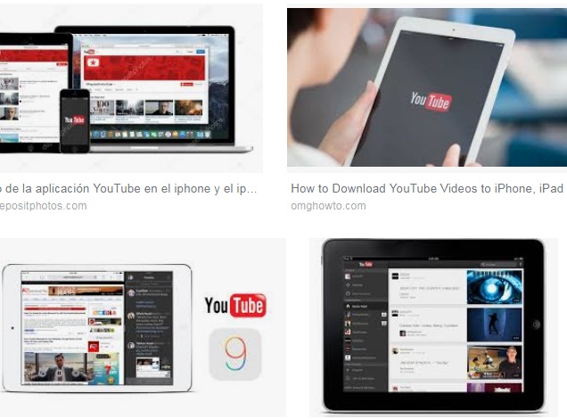 características de Youtube para iPad