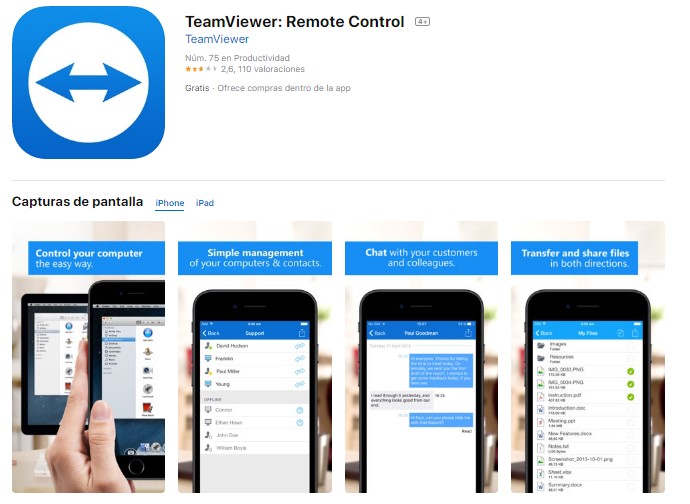 TeamViewer iOS